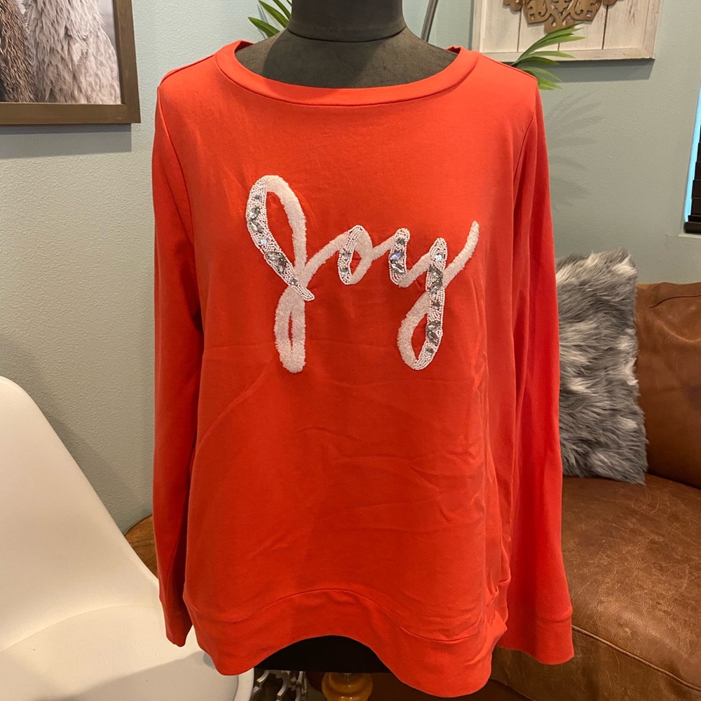 Lilly Pulitzer Joy sweatshirt (never worn no tags) sz XL